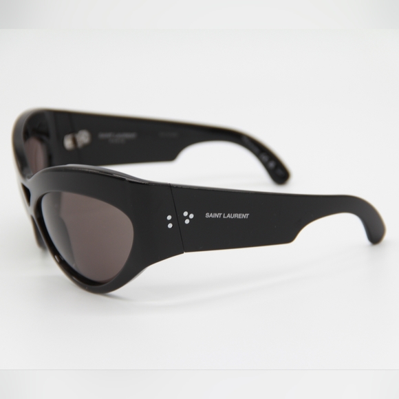 NEW SAINT LAURENT SL73 001 BLACK OVERSIZED UNISEX SL 73 001 SUNGLASSES - Picture 4 of 12